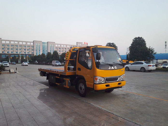 國五江淮藍牌一拖二清障車